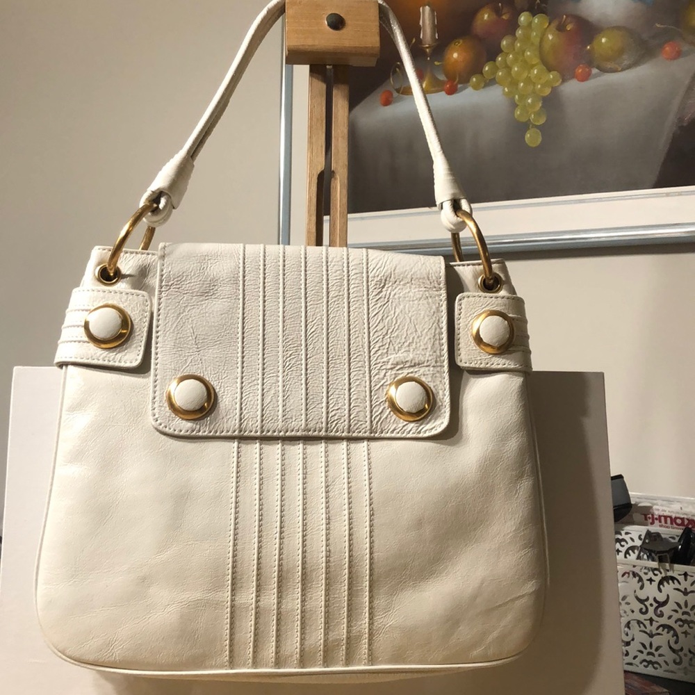 Cynthia Rowley White Leather shoulder Handbag